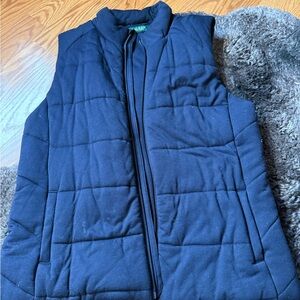 RALPH LAUREN Navy Quilted Vest